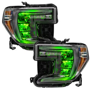 Chevrolet Silverado 1500 Headlight Kit - ORACLE Lighting - Demon Eye + ColorSHIFT - RGB+W - `19-`21